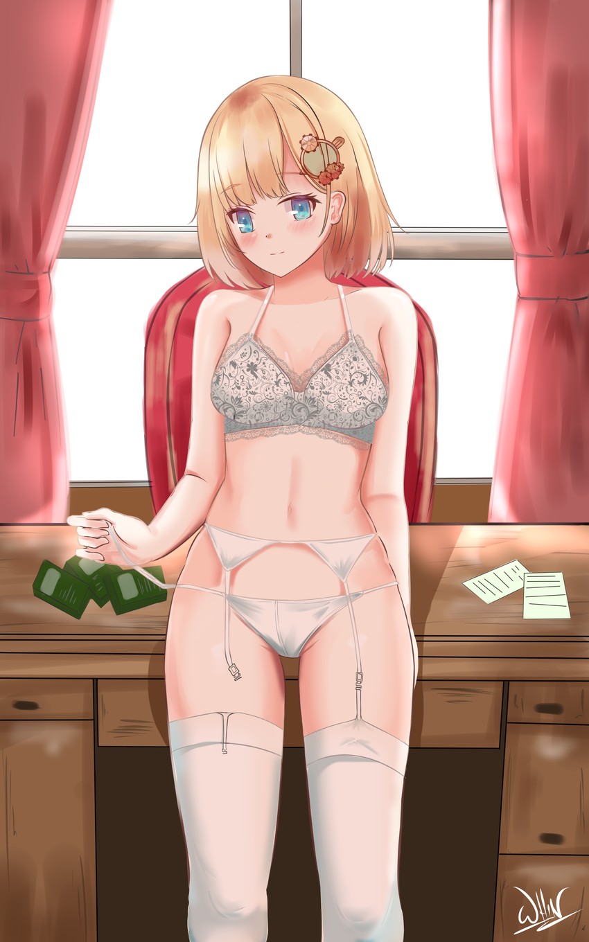 watson amelia (hololive and 1 more) drawn by whin