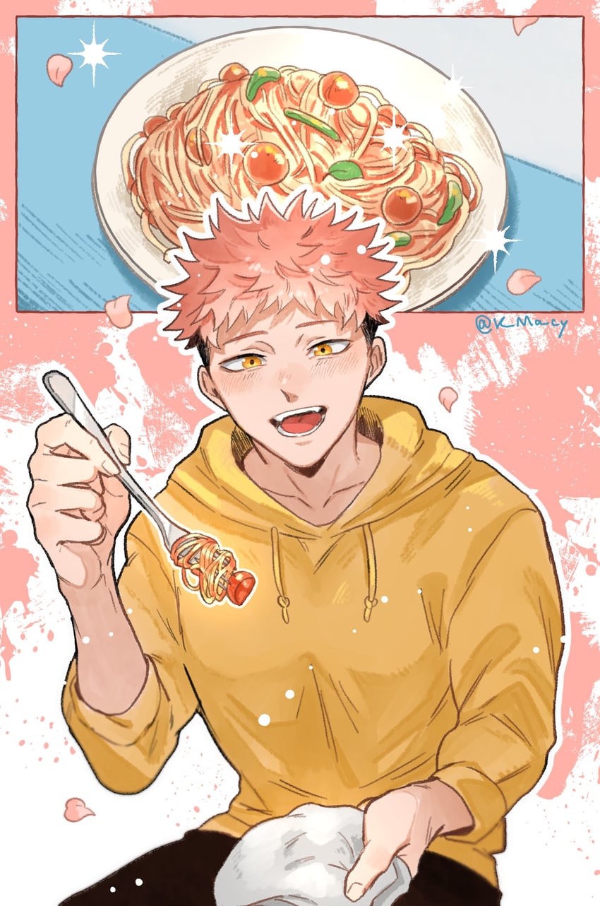 itadori yuuji (jujutsu kaisen) drawn by k_ma_cy