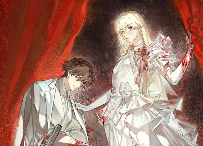 xianming lin and banba zenji (hakata tonkotsu ramens) drawn by yinzinmiemie