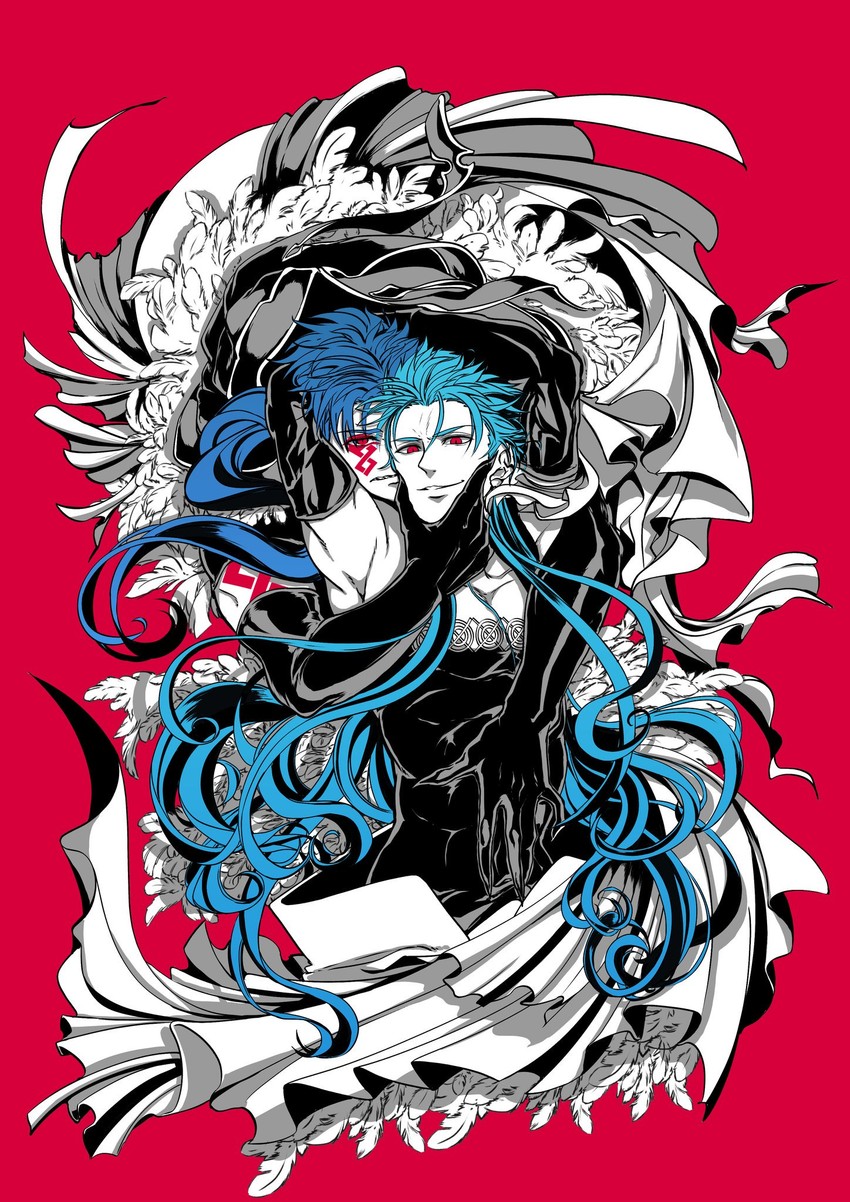 cu chulainn alter and cu chulainn (fate and 1 more) drawn by betushio