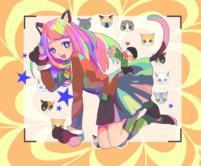 matsuno choromatsu and hashimoto nyaa (osomatsu and 1 more) drawn by aoi_(aoiro7)