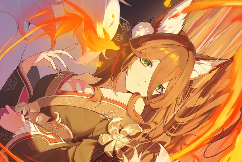 tingyun and fugue (honkai and 1 more) drawn by looming