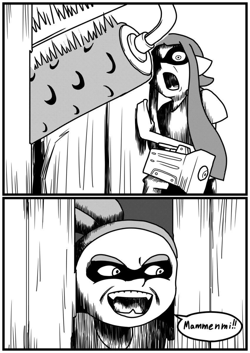 inkling player character, inkling girl, and inkling boy (splatoon and 2 more) drawn by usa_(dai9c_carnival)