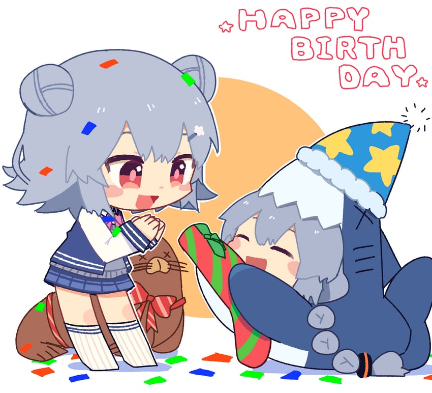kizuna akari and koharu rikka (vocaloid and 3 more) drawn by konohoshi