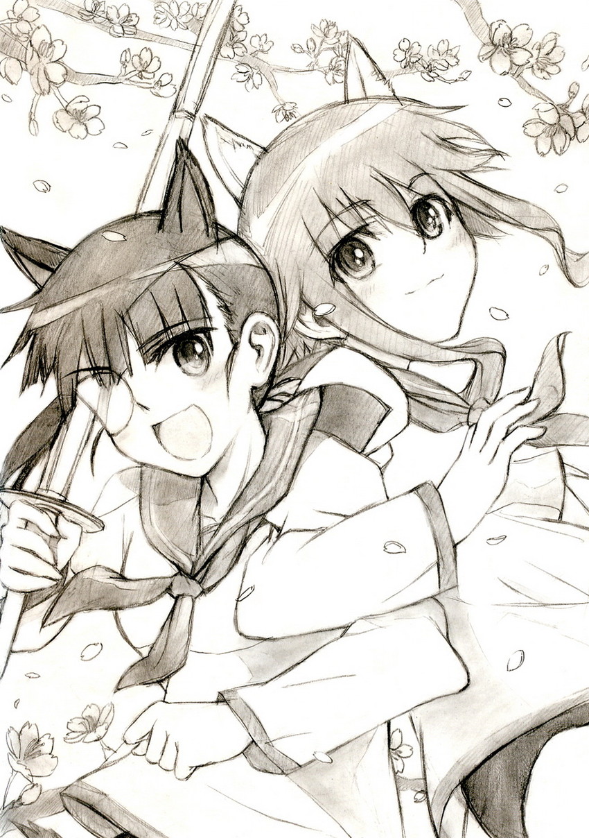 sakamoto mio and takei junko (world witches series and 2 more) drawn by kisetsu