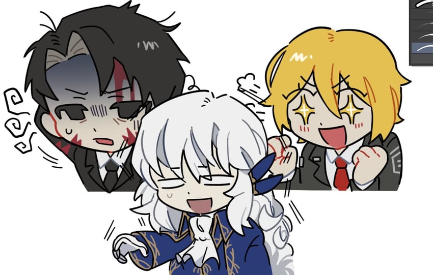 don quixote, roland, and argalia (project moon and 2 more) drawn by lurmturm