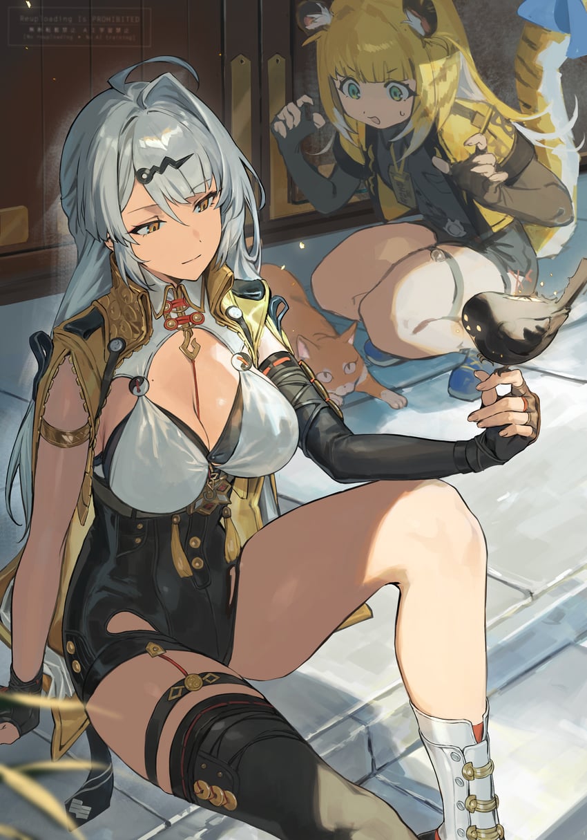 yixuan and ju fufu (zenless zone zero) drawn by hashibiro_kou_(garapiko_p)