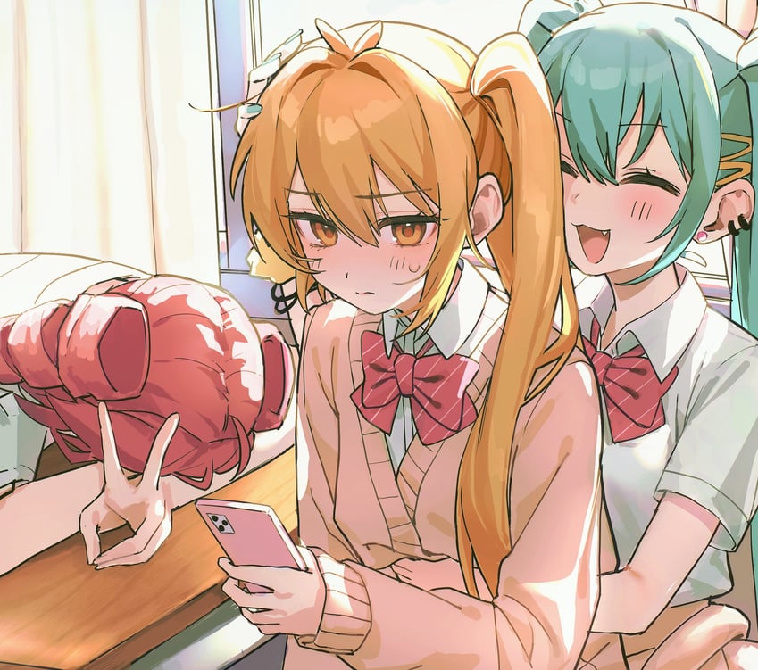 hatsune miku, kasane teto, and akita neru (vocaloid and 3 more) drawn by yuuri_(0914yuuri_k)