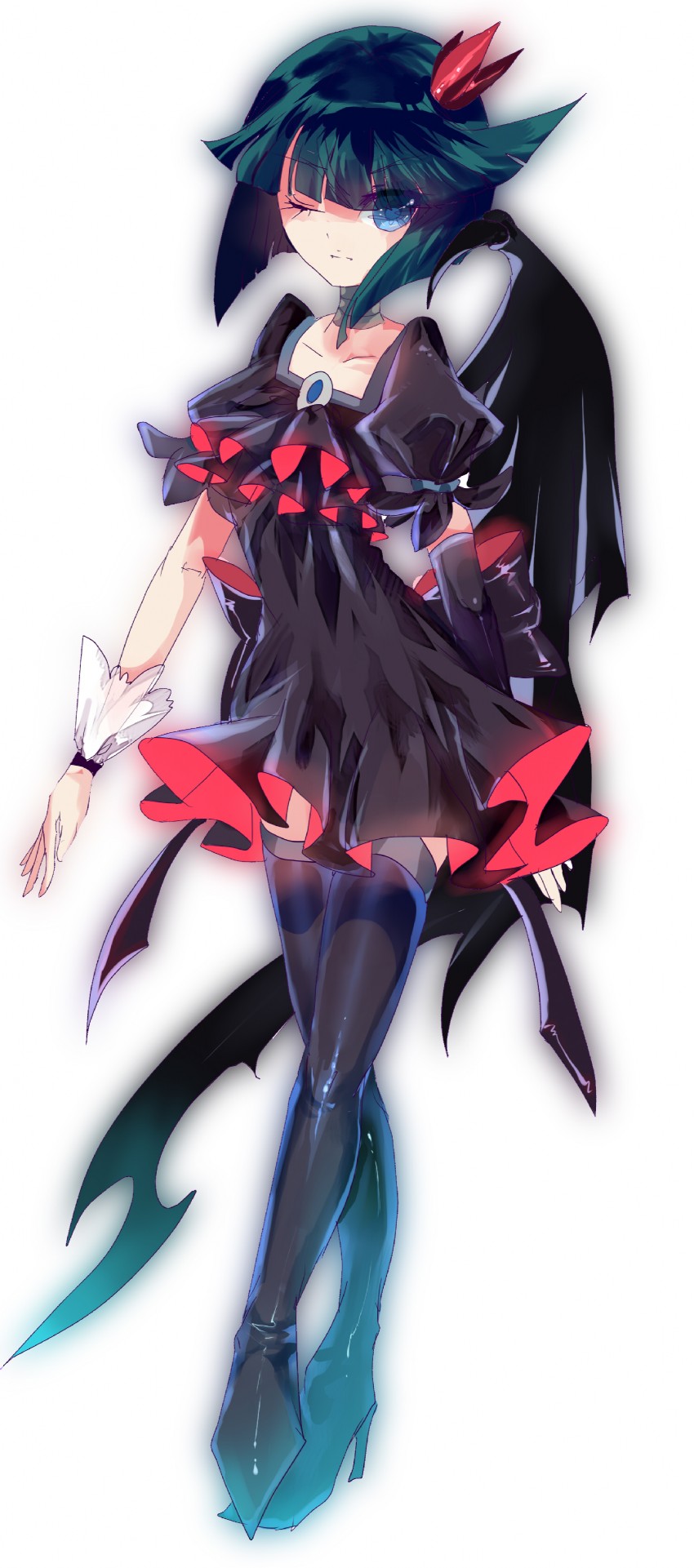 dark precure (precure and 1 more) drawn by hoshika_ranoe