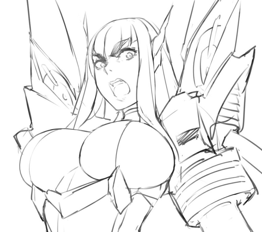 kiryuuin satsuki and junketsu (kill la kill) drawn by eu03