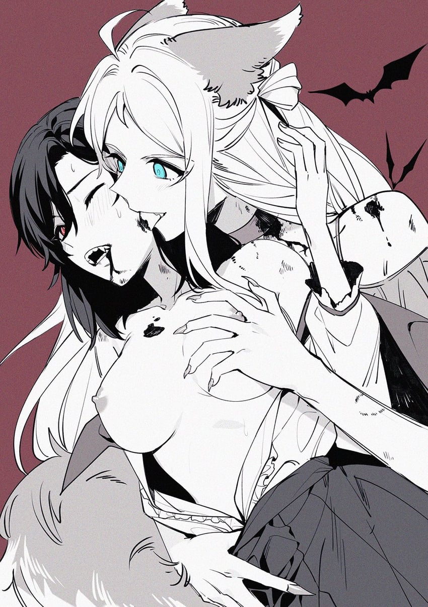 mifune shioriko and zhong lanzhu (love live! and 1 more) drawn by xunyu_(manyu)