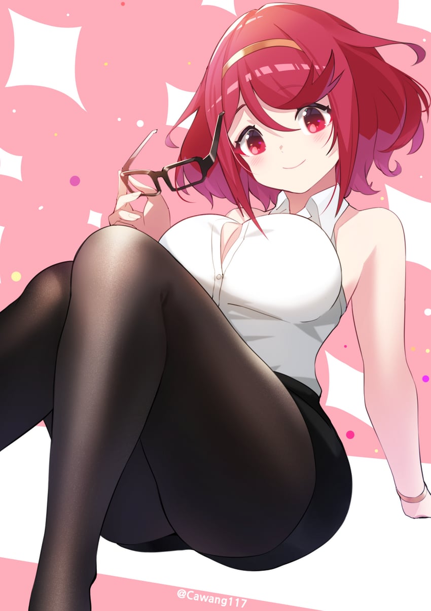 pyra (xenoblade chronicles and 1 more) drawn by cawang