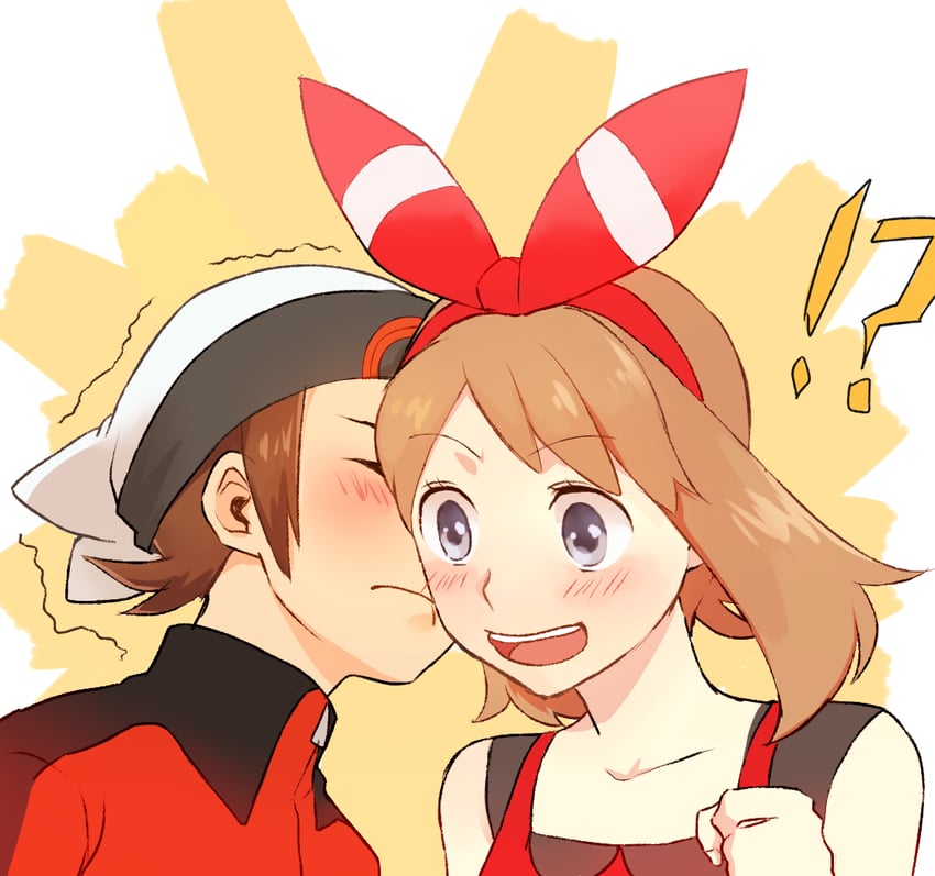 may and brendan (pokemon and 1 more) drawn by tsukemon29