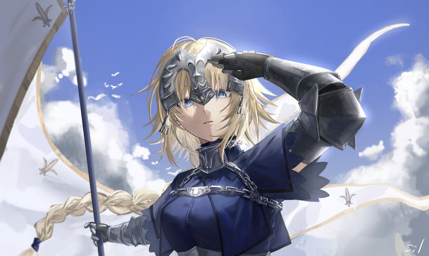 jeanne d'arc (fate and 2 more) drawn by shiro_(siro_kuten)