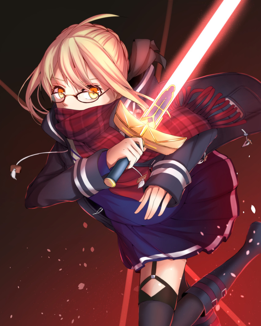 artoria pendragon and mysterious heroine x alter (fate and 1 more) drawn by resuta