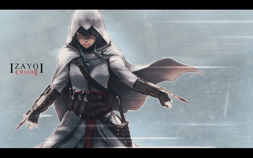 izayoi sakuya, ezio auditore da firenze, and altair ibn la-ahad (touhou and 2 more) drawn by didloaded