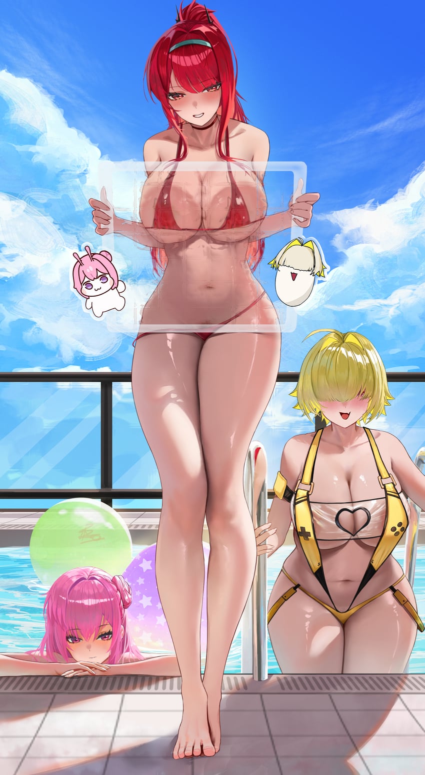 rapi, dorothy, doro, and elegg (goddess of victory: nikke) drawn by bao_(pixiv_99415611)