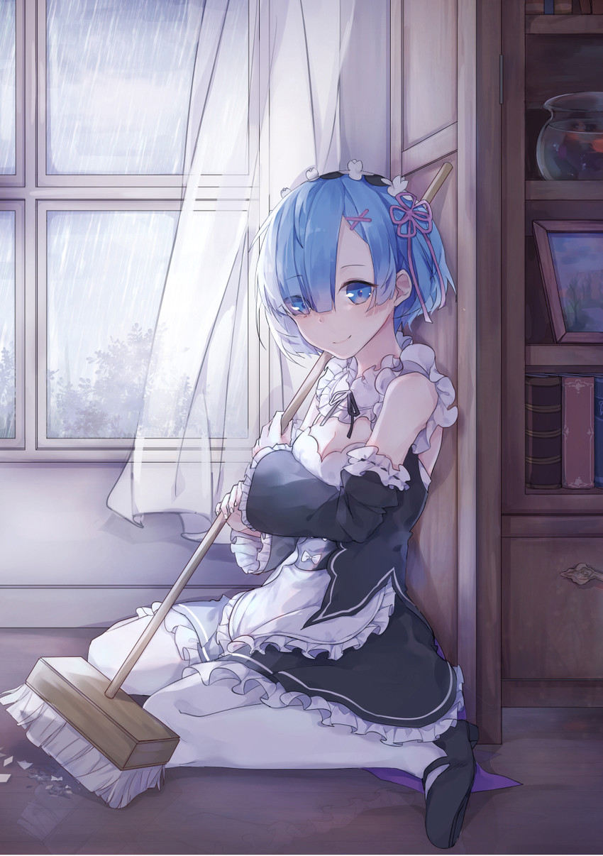 rem (re:zero kara hajimeru isekai seikatsu) drawn by yeej_chan