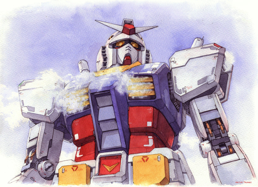 rx-78-2 gundam and rx-78f00 (gundam and 1 more) drawn by hector_trunnec