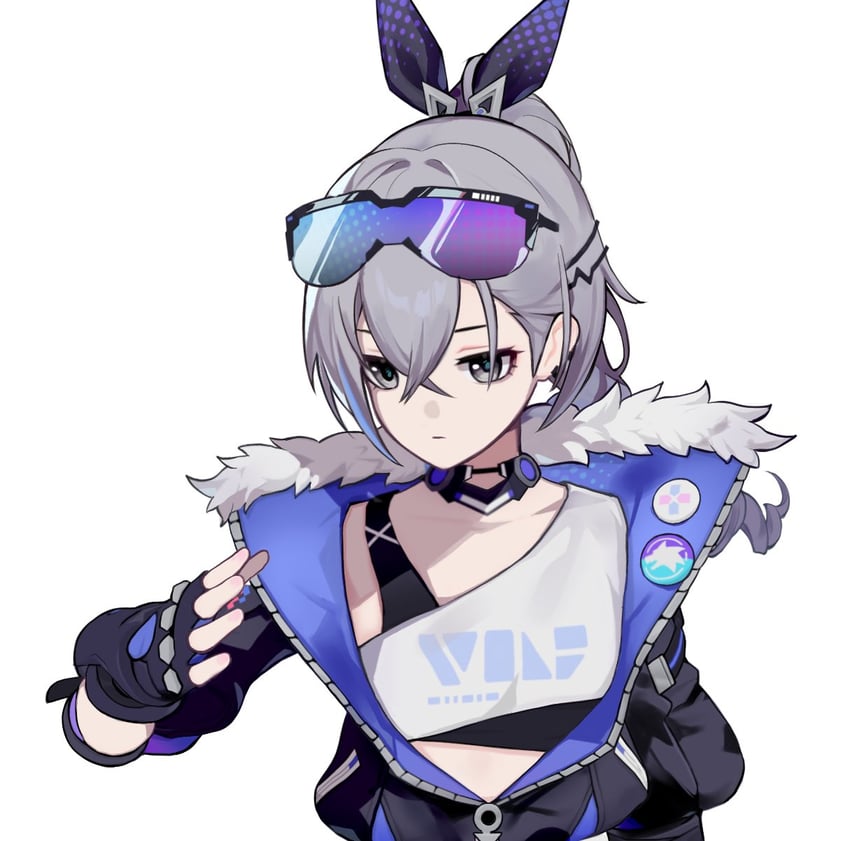 silver wolf (honkai and 1 more) drawn by sgrimp