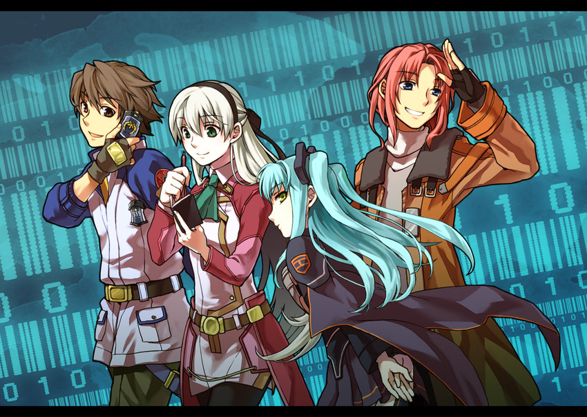 tio plato, elie macdowell, lloyd bannings, and randolph orlando (eiyuu densetsu and 1 more) drawn by kazuichi