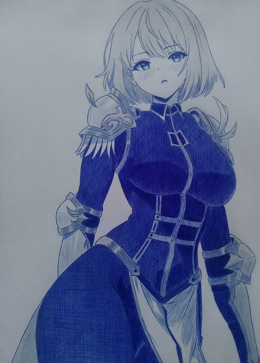 cha hae-in (solo leveling) drawn by amai_(majochii.art)