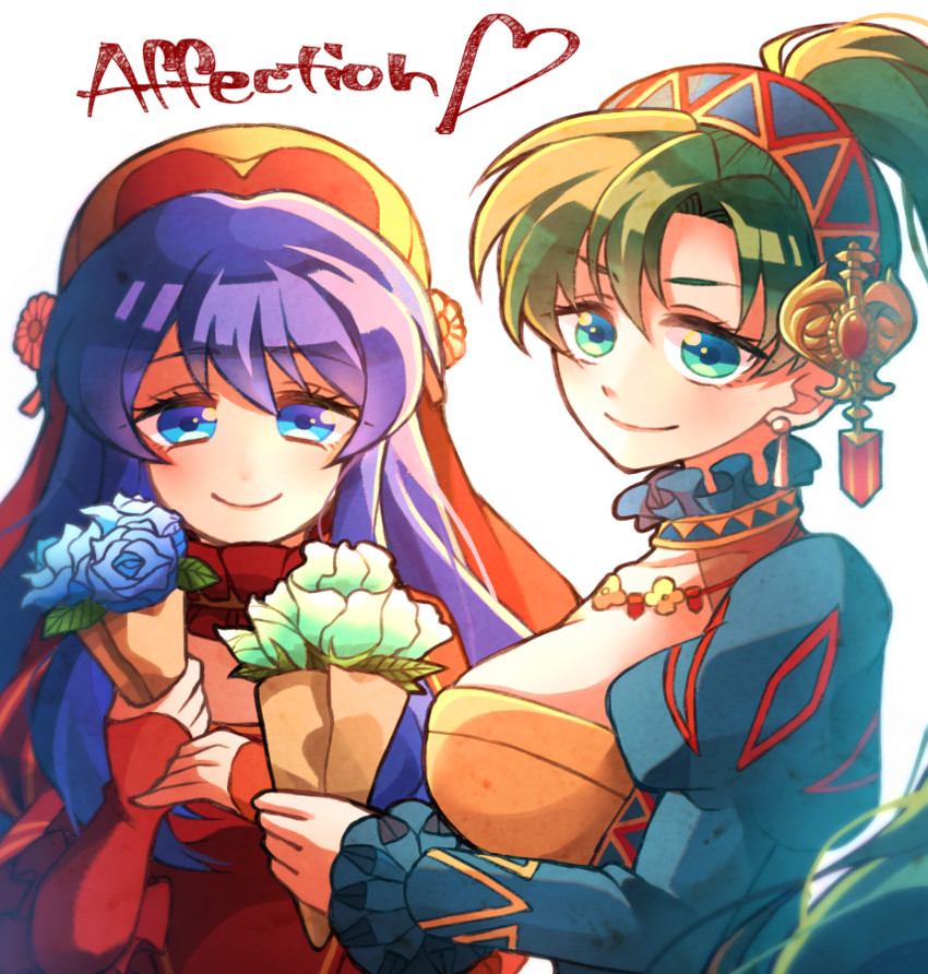 lyn and lilina (fire emblem and 3 more) drawn by hzk_(ice17moon)
