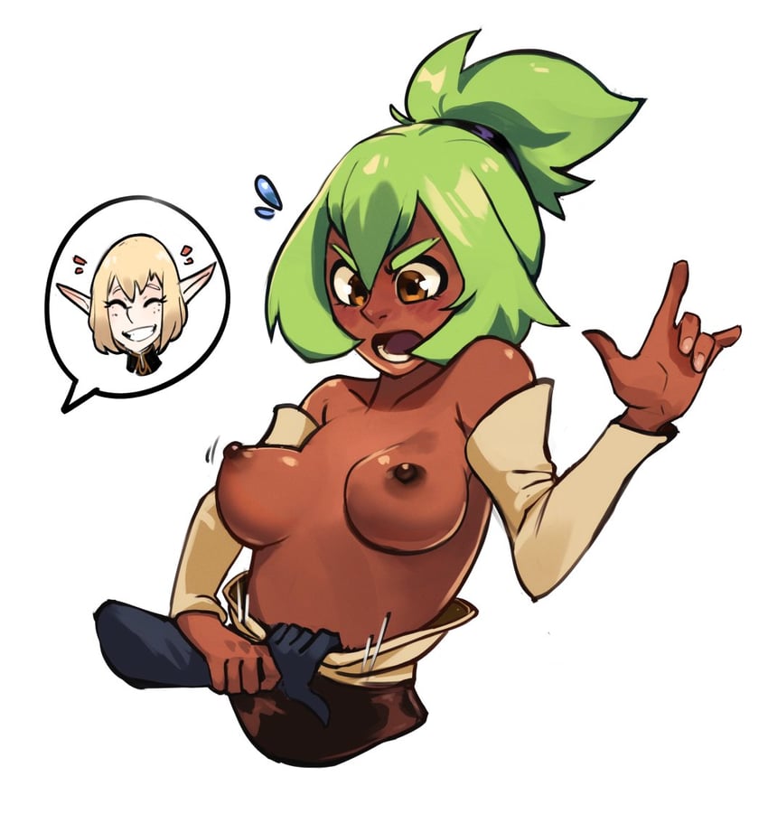 amalia sheran sharm and evangelyne (wakfu) drawn by javehorny