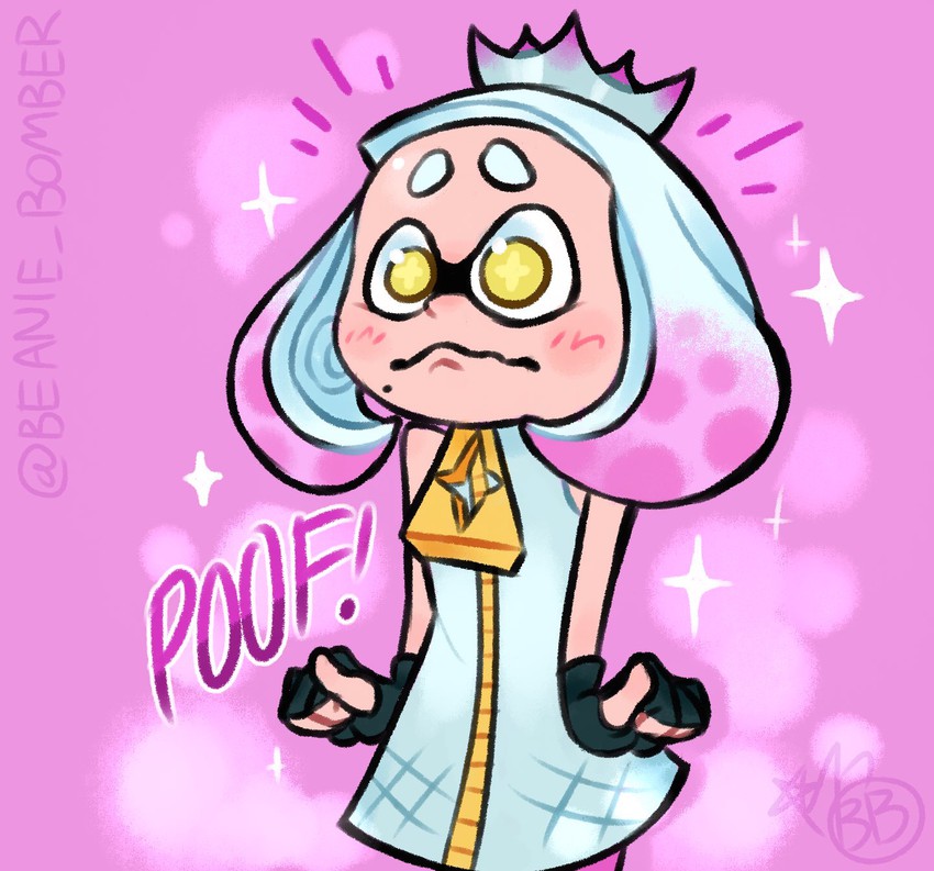 pearl and bloopette (splatoon and 3 more) drawn by beanie_bomber