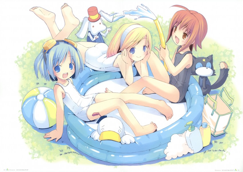 pastel ink, ah-kun, shiratori arisu, tempera sumi, ka-kun, and 1 more (moetan) drawn by pop_(electromagneticwave)