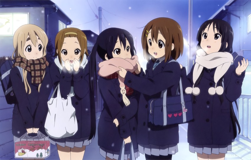 akiyama mio, nakano azusa, hirasawa yui, tainaka ritsu, and kotobuki tsumugi (k-on!)