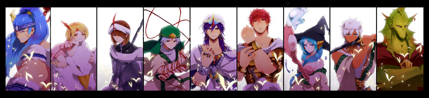 sinbad, ja'far, yamuraiha, masrur, sharrkan, and 4 more (magi the labyrinth of magic) drawn by mochi_(m1249)