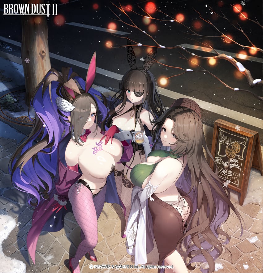 eclipse, celia, and diana (brown dust and 1 more) drawn by yuri_(chocho_q)