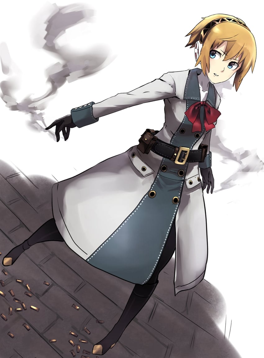 aigis and reanbell (persona and 2 more) drawn by rdc7229