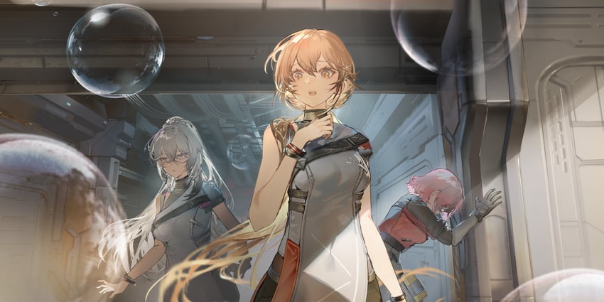 ots-14, female commander, groza, and nemesis (girls' frontline and 1 more) drawn by dalanxia