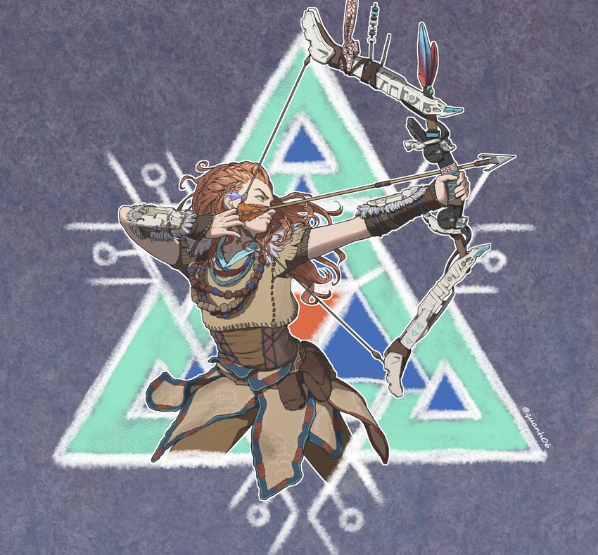 aloy (horizon and 1 more) drawn by roviahc