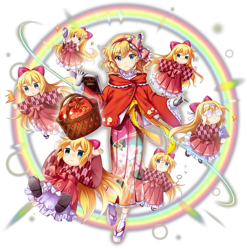alice margatroid and shanghai doll (touhou and 1 more) drawn by rotte_(1109)