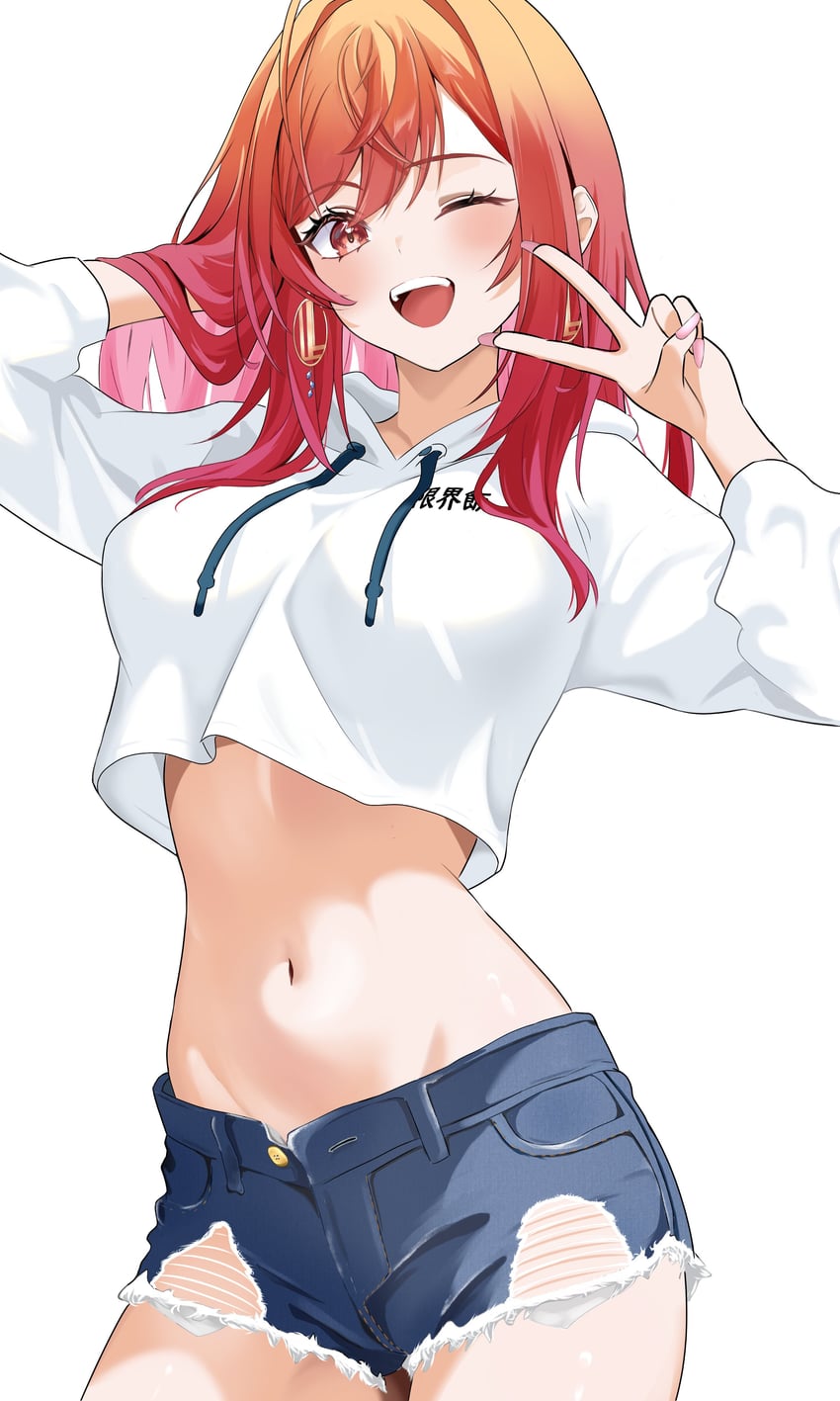 ichijou ririka (hololive and 1 more) drawn by oz1n