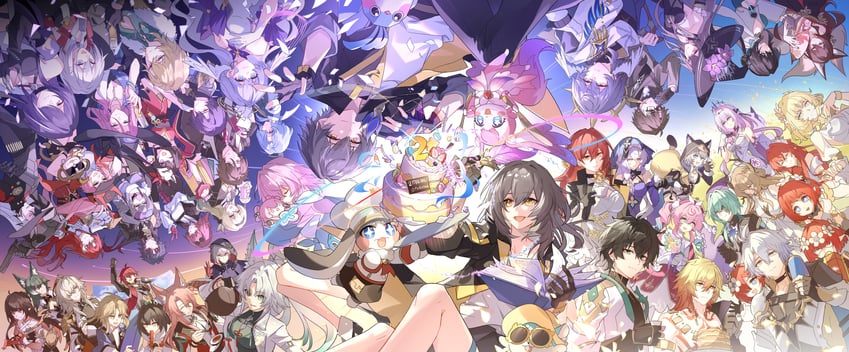 trailblazer, firefly, stelle, kafka, march 7th, and 49 more (honkai and 1 more) drawn by notstk