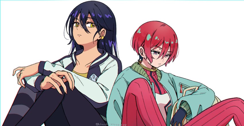 amate yuzuriha and nyaan (gundam and 1 more) drawn by bhachi88888888