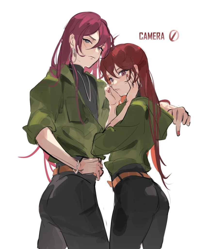 saegusa ibara and suou tsukasa (ensemble stars!) drawn by shule_de_yu