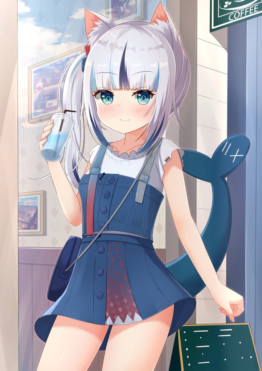 gawr gura (hololive and 1 more) drawn by nc731