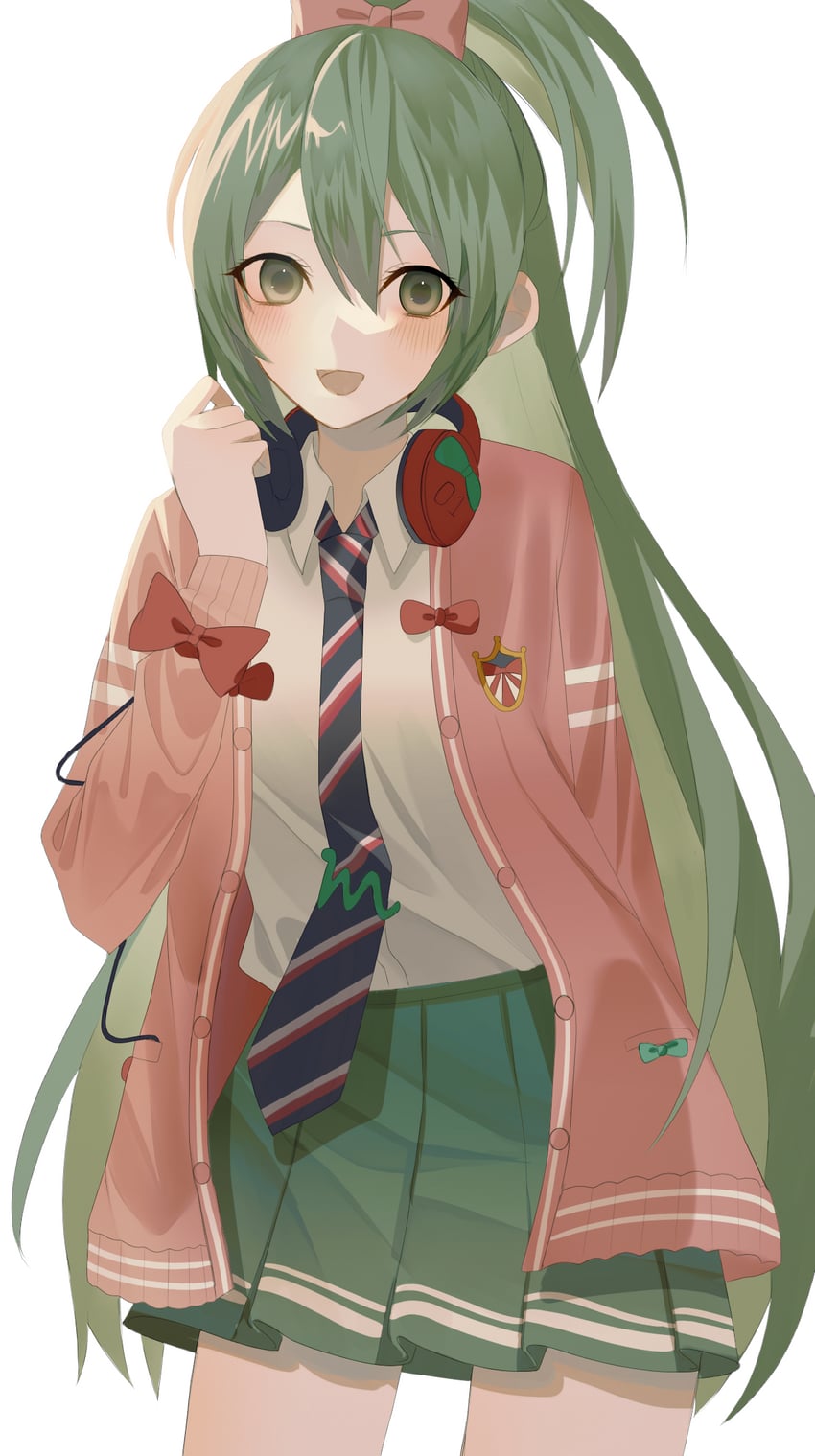 hatsune miku (vocaloid and 1 more) drawn by nonda.