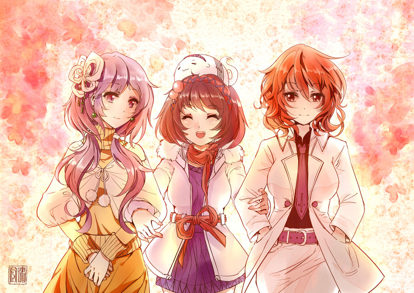 horikawa raiko, tsukumo benben, and tsukumo yatsuhashi (touhou) drawn by guiguzi