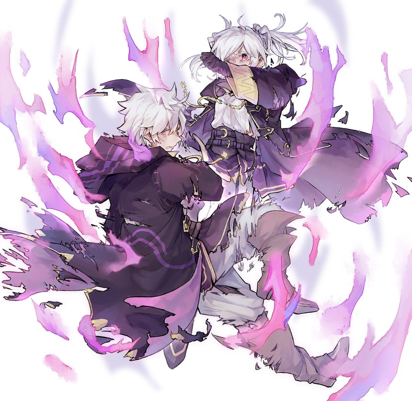 female robin and male robin (fire emblem and 2 more) drawn by asanokkkken