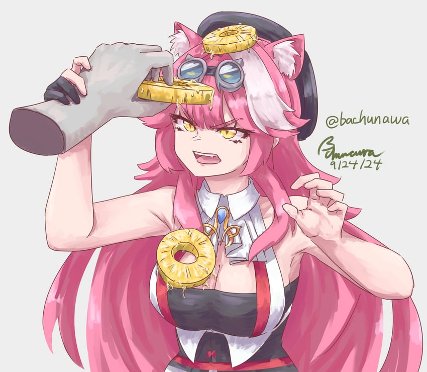 raora panthera (hololive and 1 more) drawn by bachunawa
