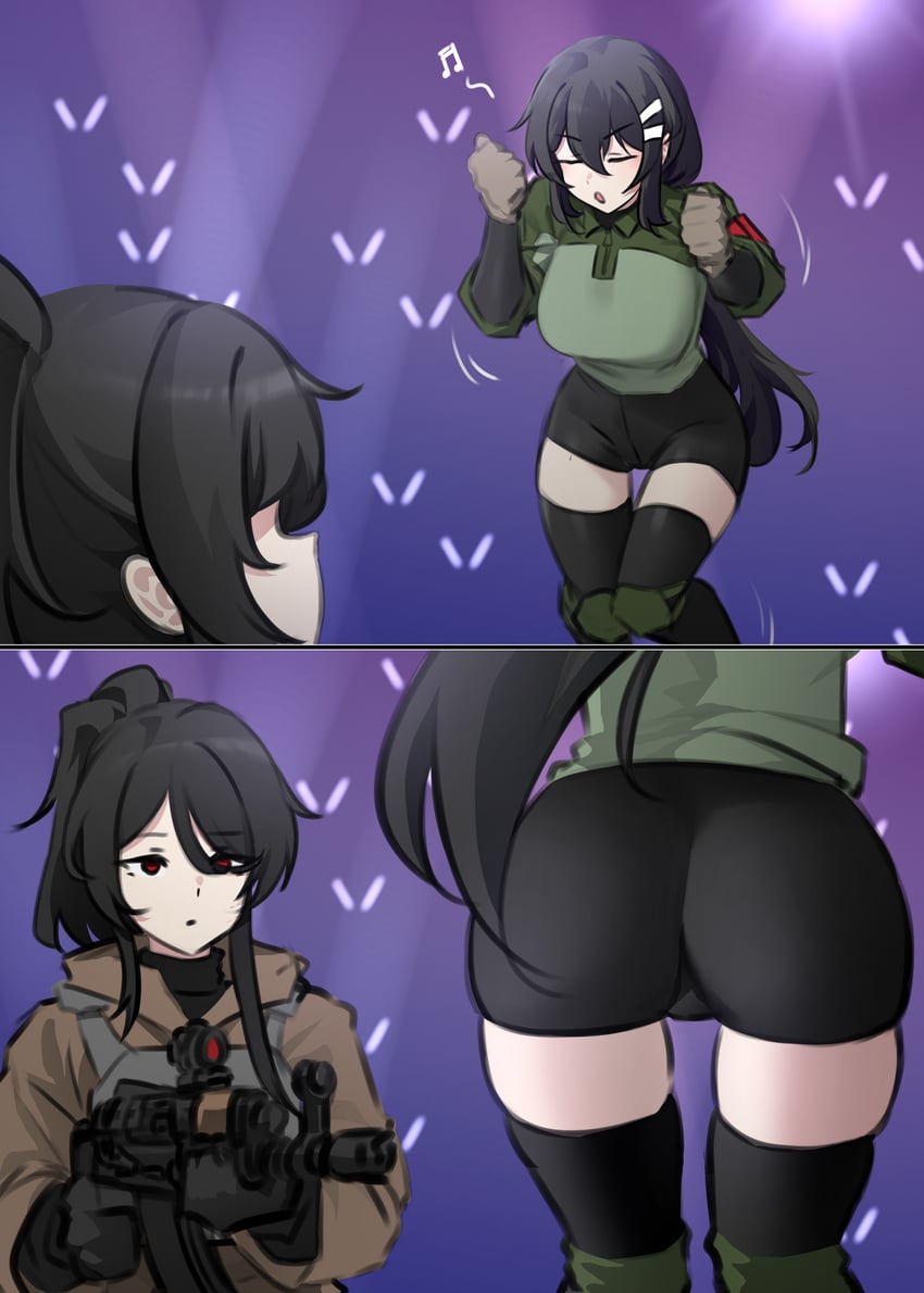 bandit-chan and vera (original and 1 more) drawn by k0ng
