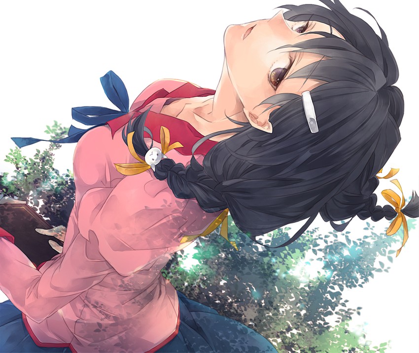 hanekawa tsubasa (monogatari and 2 more) drawn by roso_(ka_kka)