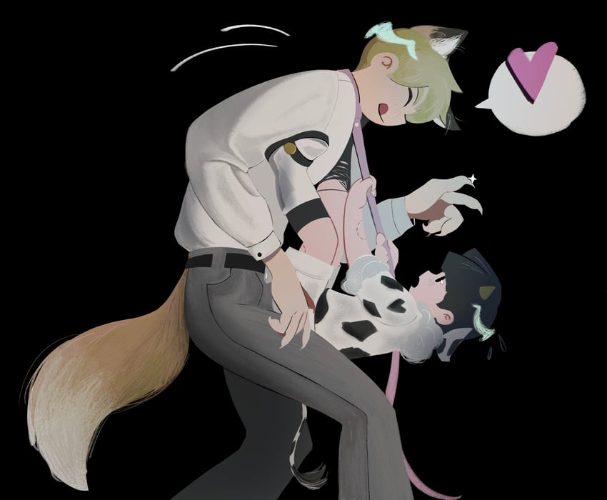kageyama shigeo and reigen arataka (mob psycho 100) drawn by anheng3ll