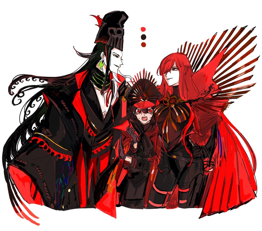 oda nobunaga and ashiya douman (fate and 1 more) drawn by ddlcclia